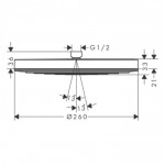 Potinkinis dušo komplektas HANSGROHE Pulsify S, HANSG18